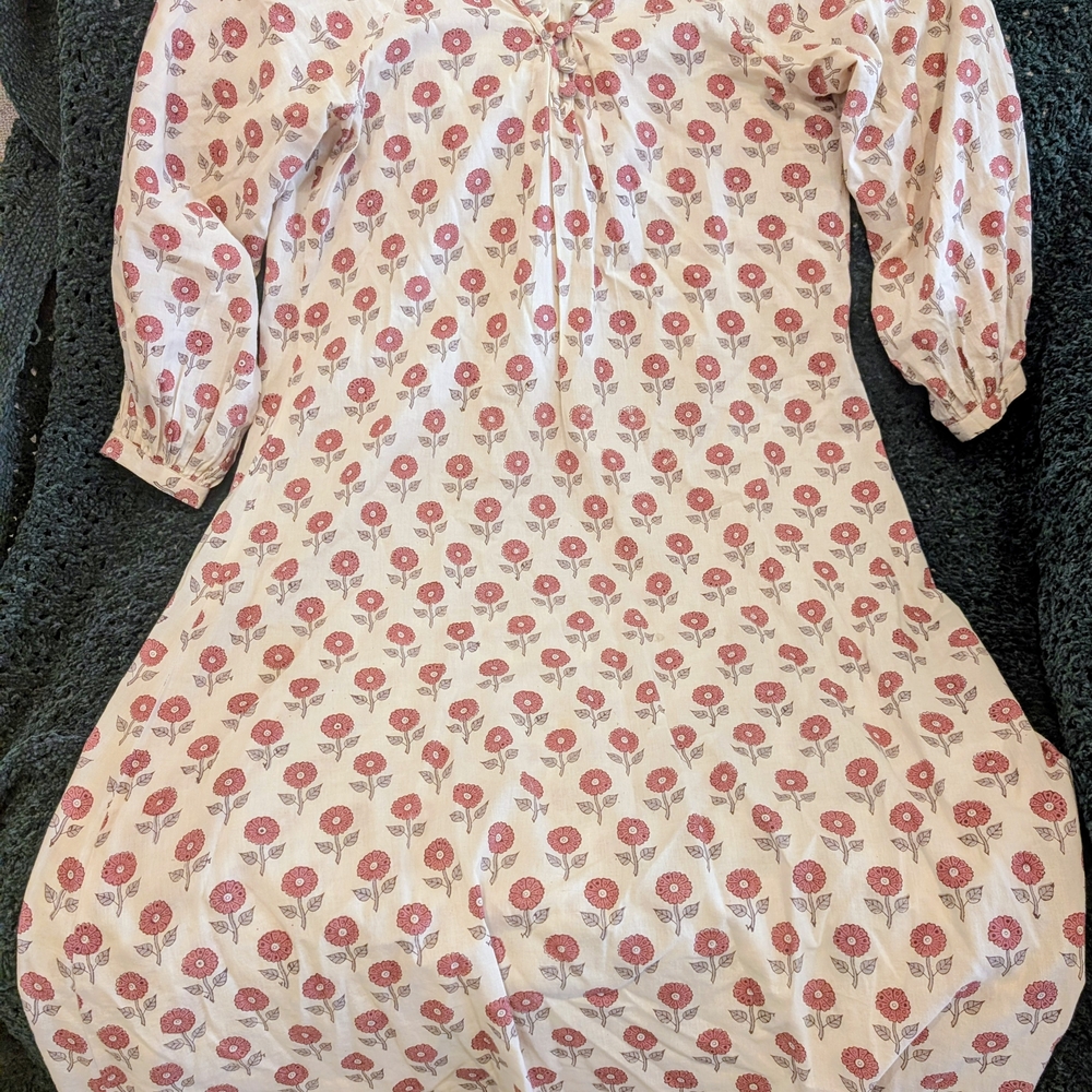 Livro Floral Pink Dress Size M